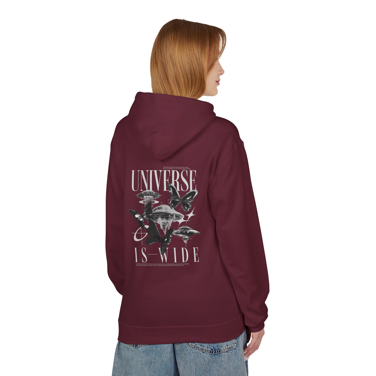 Universe Is Wide Graphic Hoodie — Space Exploration