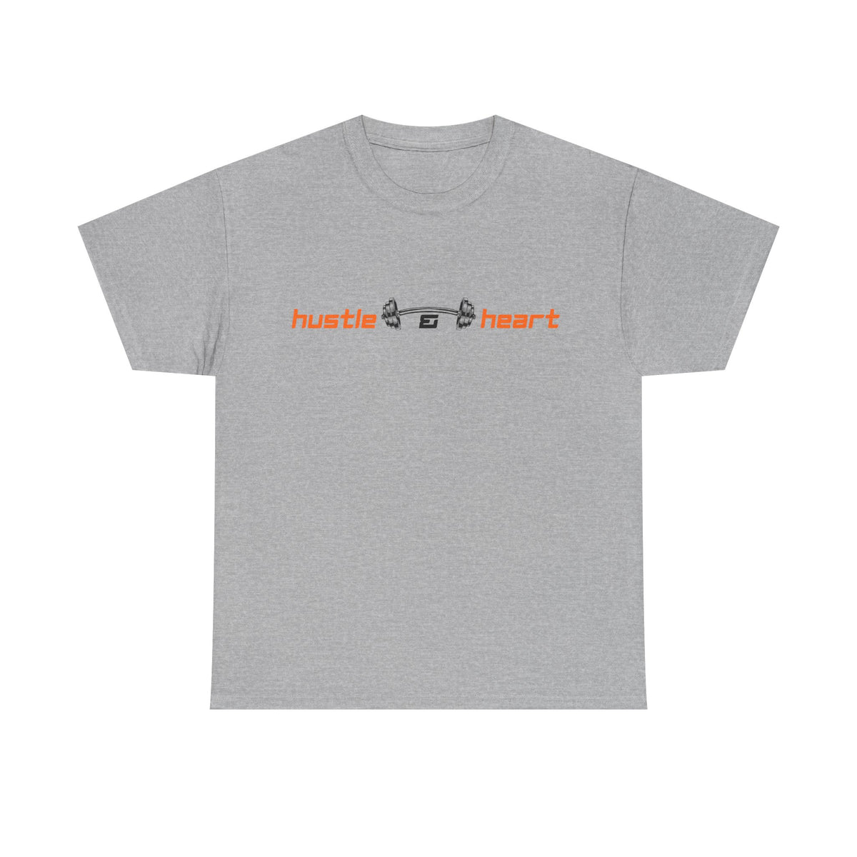 Hustle Heart Graphic Tee — Minimal Motivational T-Shirt