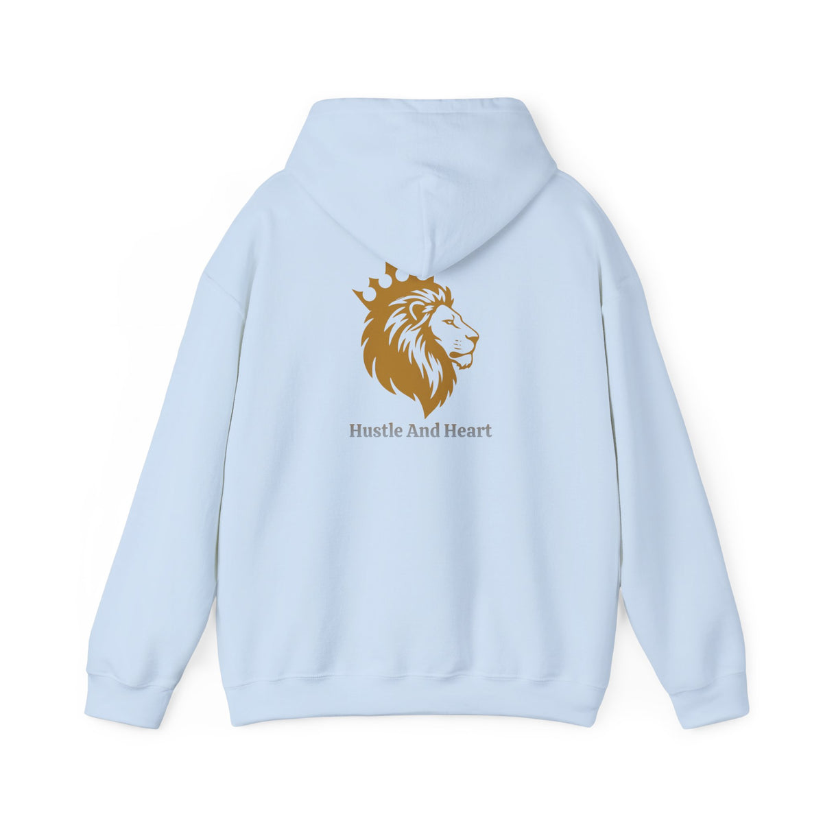 Lion Crown Hoodie — "Hustle And Heart" Graphic Pullover