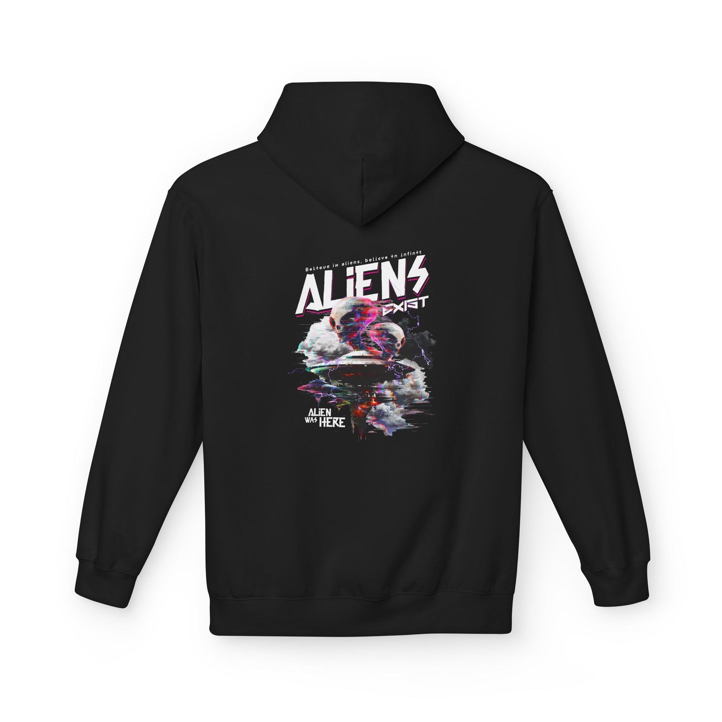 Aliens Exist Graphic Hoodie — Sci-Fi Alien Streetwear