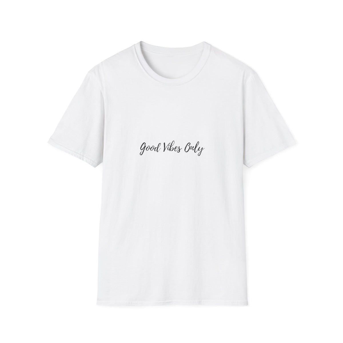 Good Vibes Only T-Shirt — Minimal Script Casual Tee