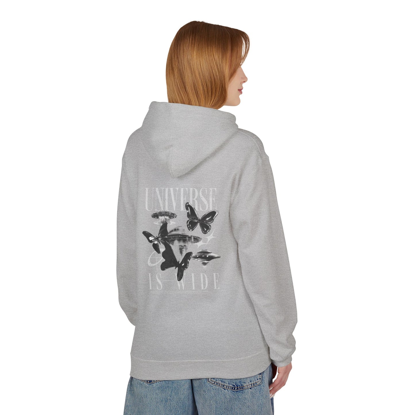 Universe Is Wide Graphic Hoodie — Space Exploration