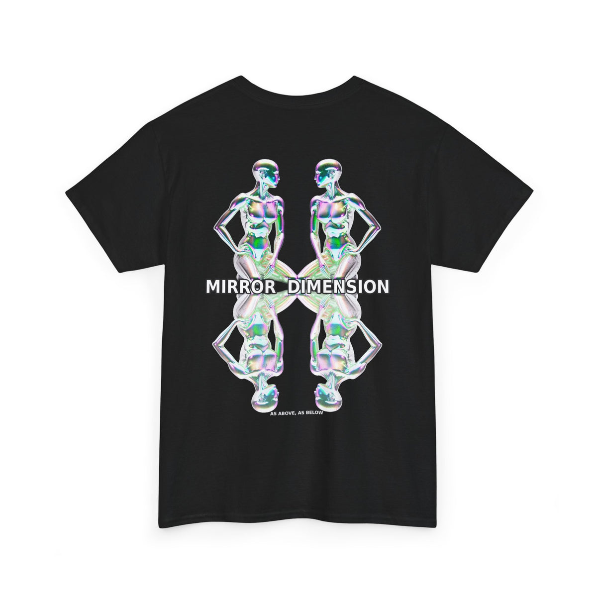 Mirror Dimension T-Shirt — Symmetrical Sci-Fi Alien Graphic Tee