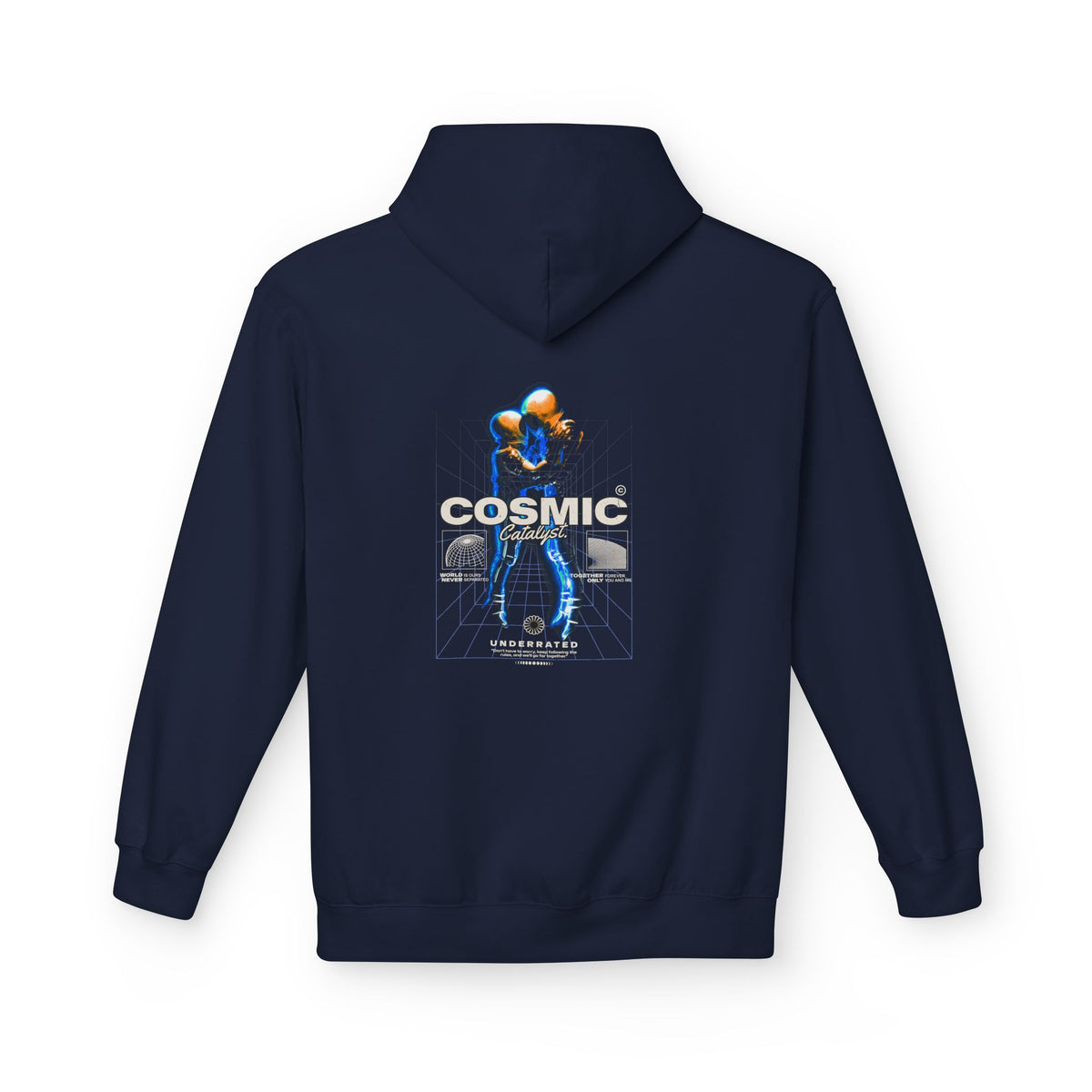 Cosmic Catalyst Graphic Hoodie — Futuristic Sci-Fi