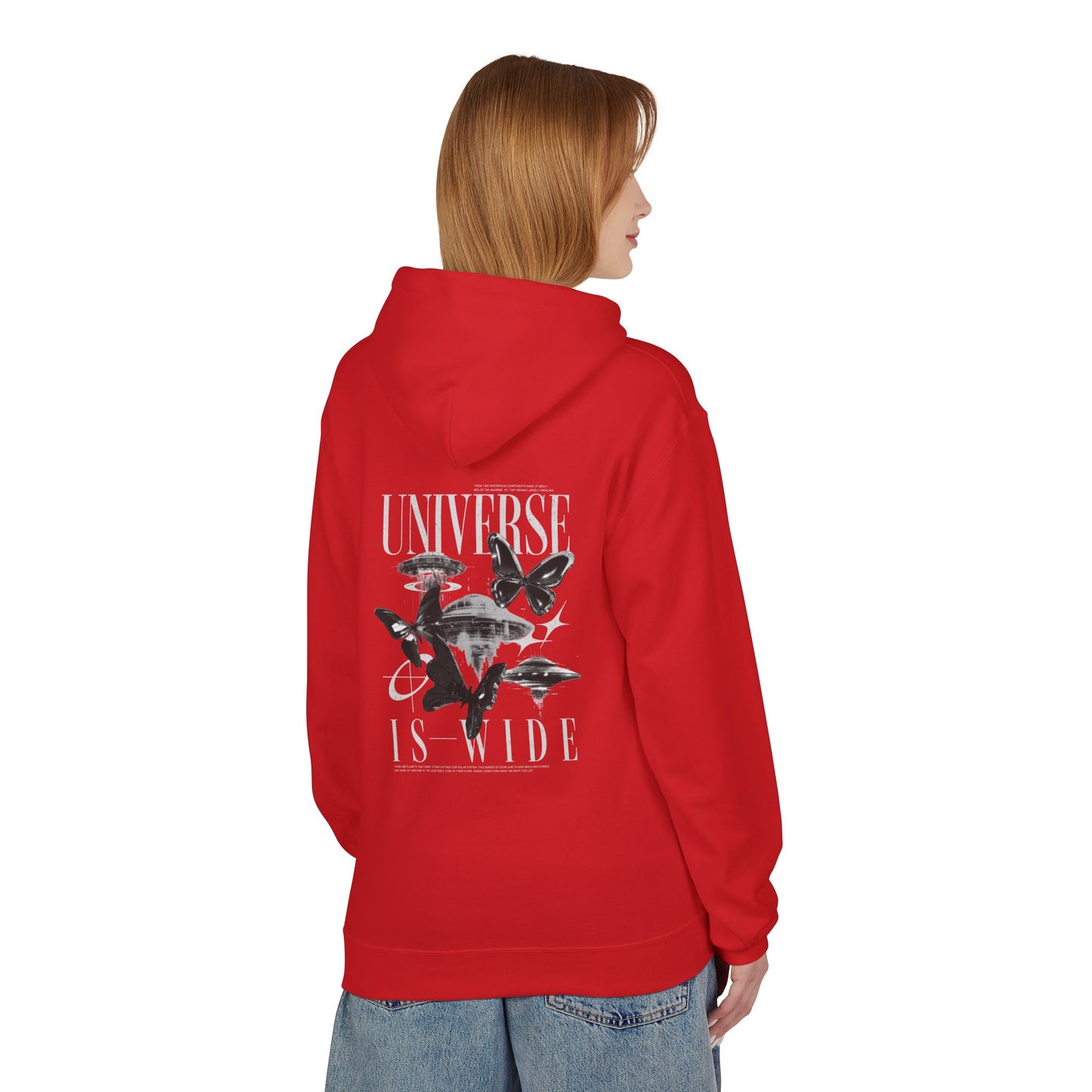 Universe Is Wide Graphic Hoodie — Space Exploration