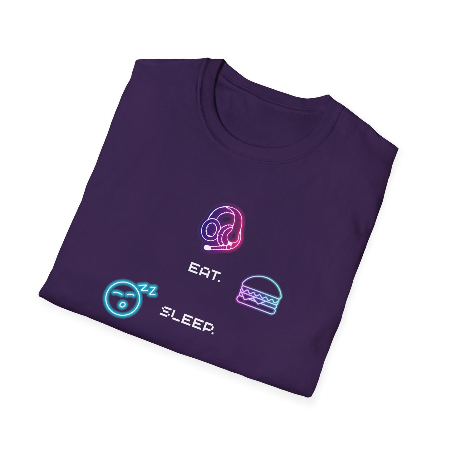 Pastel Gaming Icons T-Shirt — Cute Vaporwave Controller & Skull Tee
