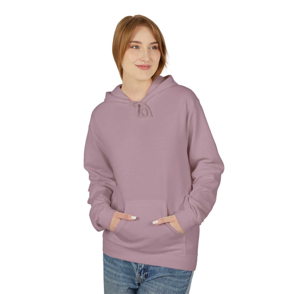 Hoodie — "Hustle And Heart" Minimalist Back-Print Fleece Hoodie