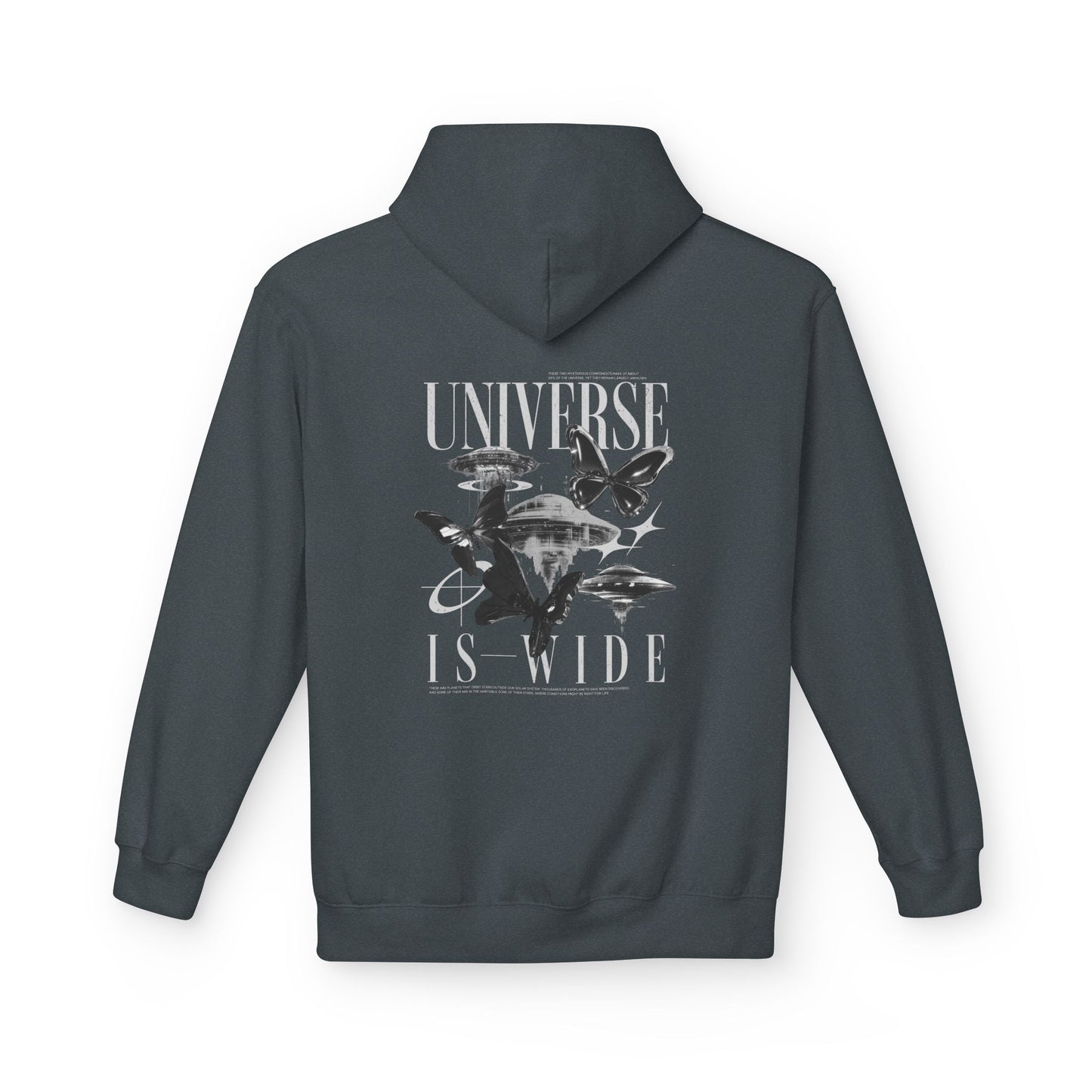 Universe Is Wide Graphic Hoodie — Space Exploration