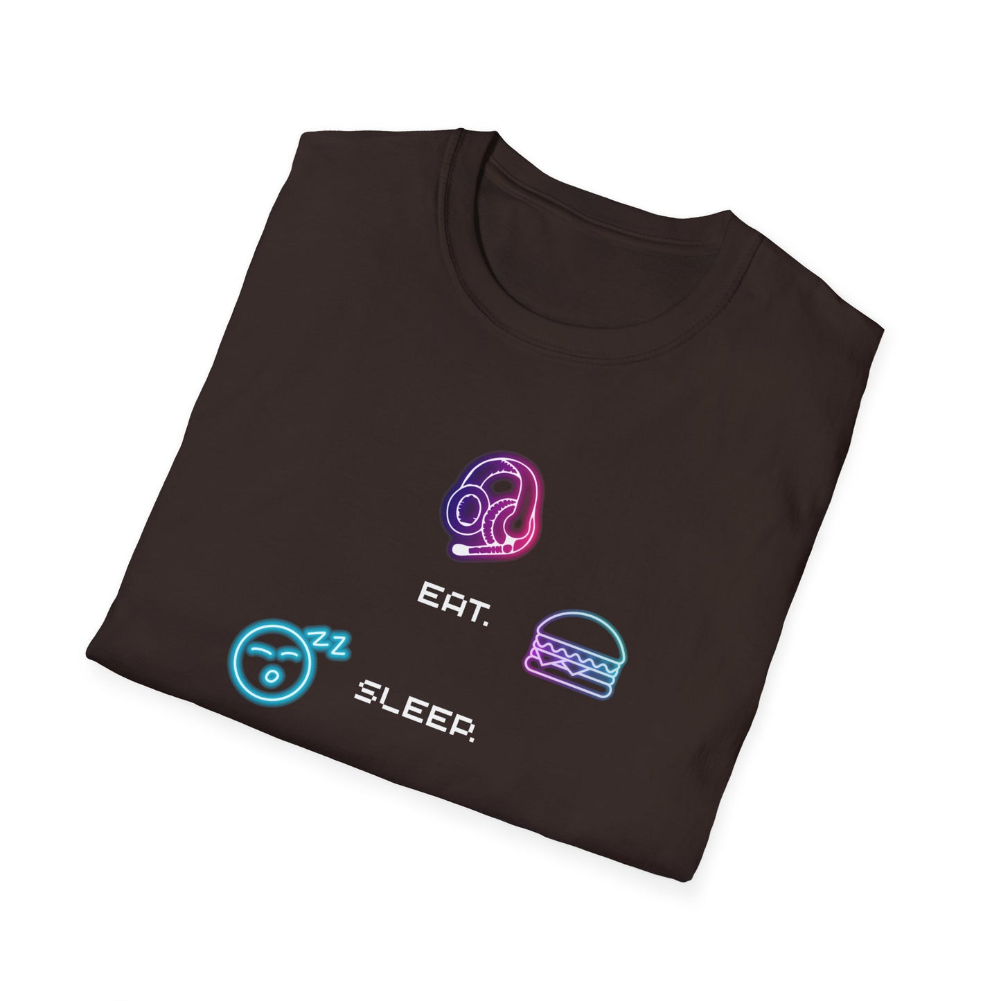 Pastel Gaming Icons T-Shirt — Cute Vaporwave Controller & Skull Tee