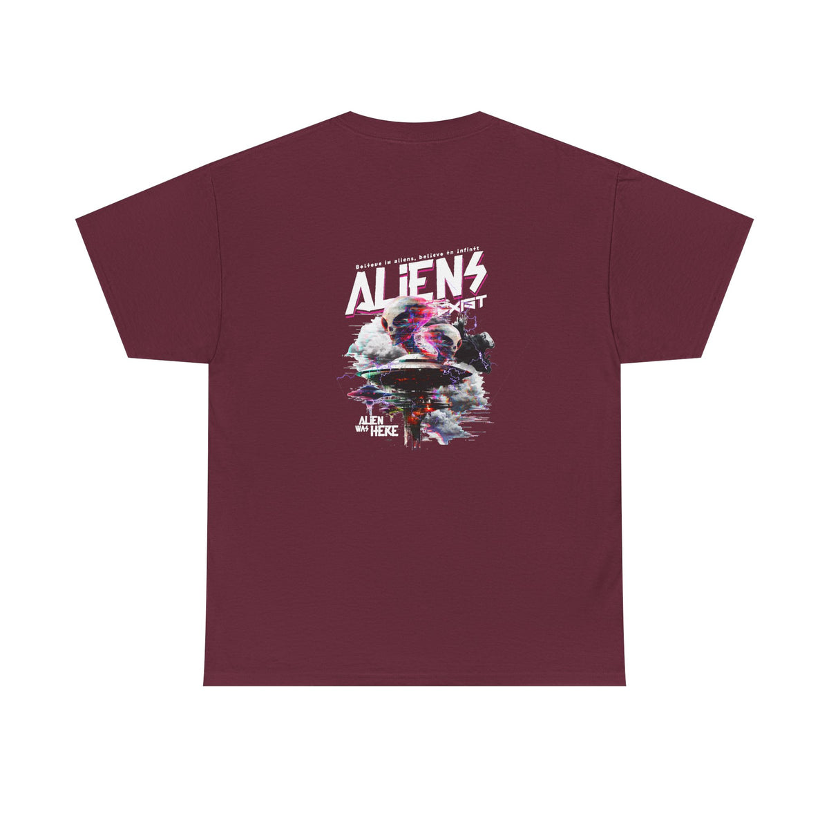 Aliens Exist T-Shirt — Sci-Fi Alien Graphic Streetwear Tee