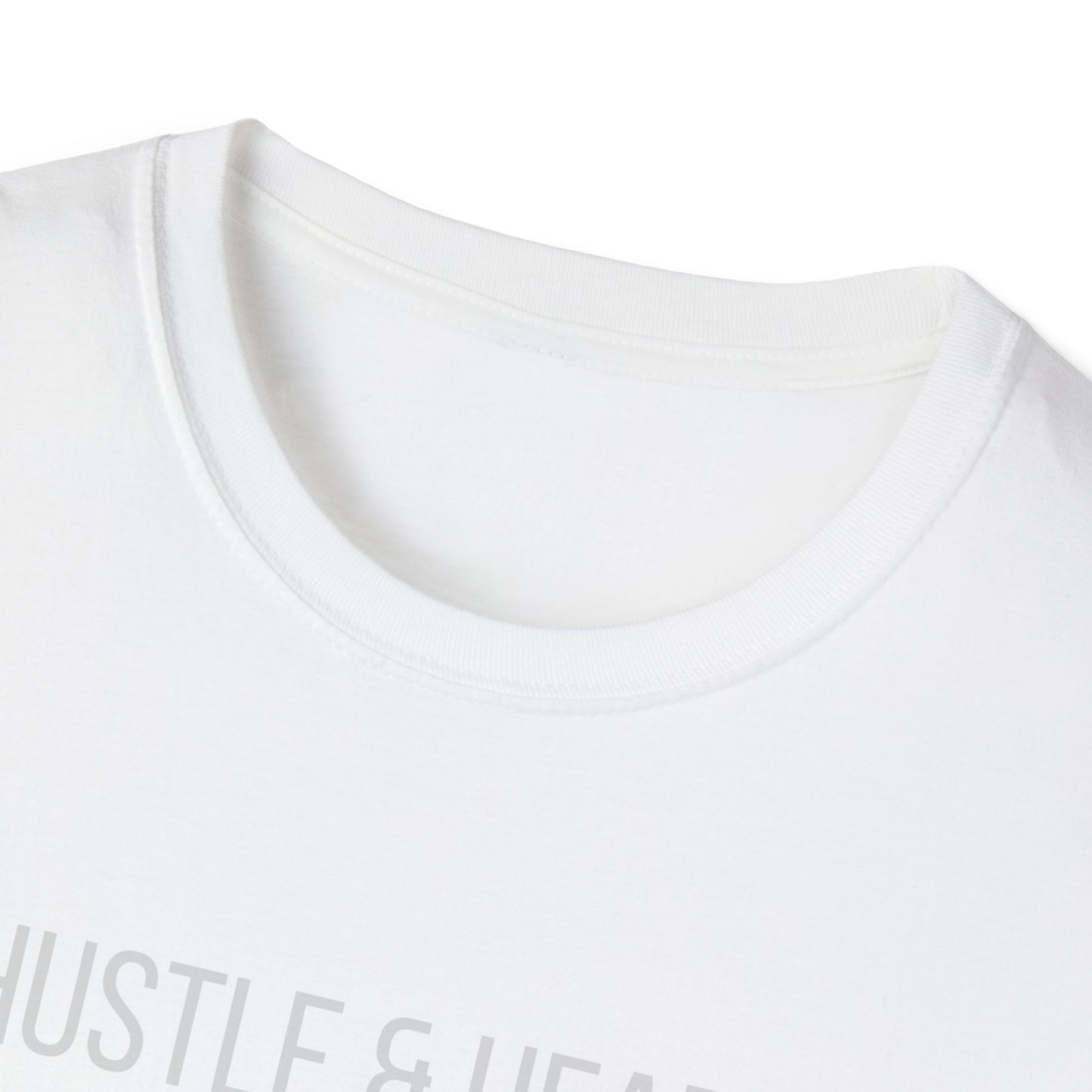 Hustle & Heart Geometric Tee — Motivational Graphic T-Shirt