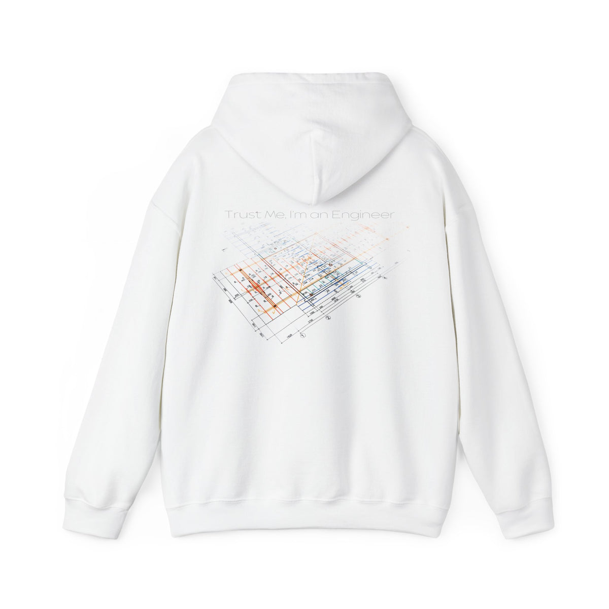 Abstract Grid Hoodie — Geometric Back Print