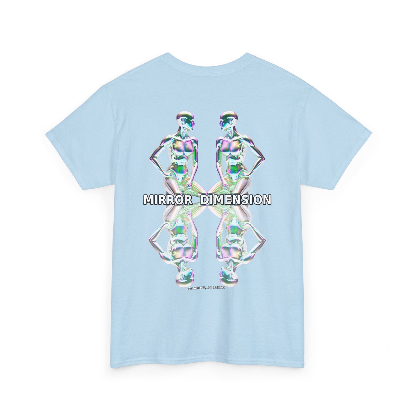 Mirror Dimension T-Shirt — Symmetrical Sci-Fi Alien Graphic Tee