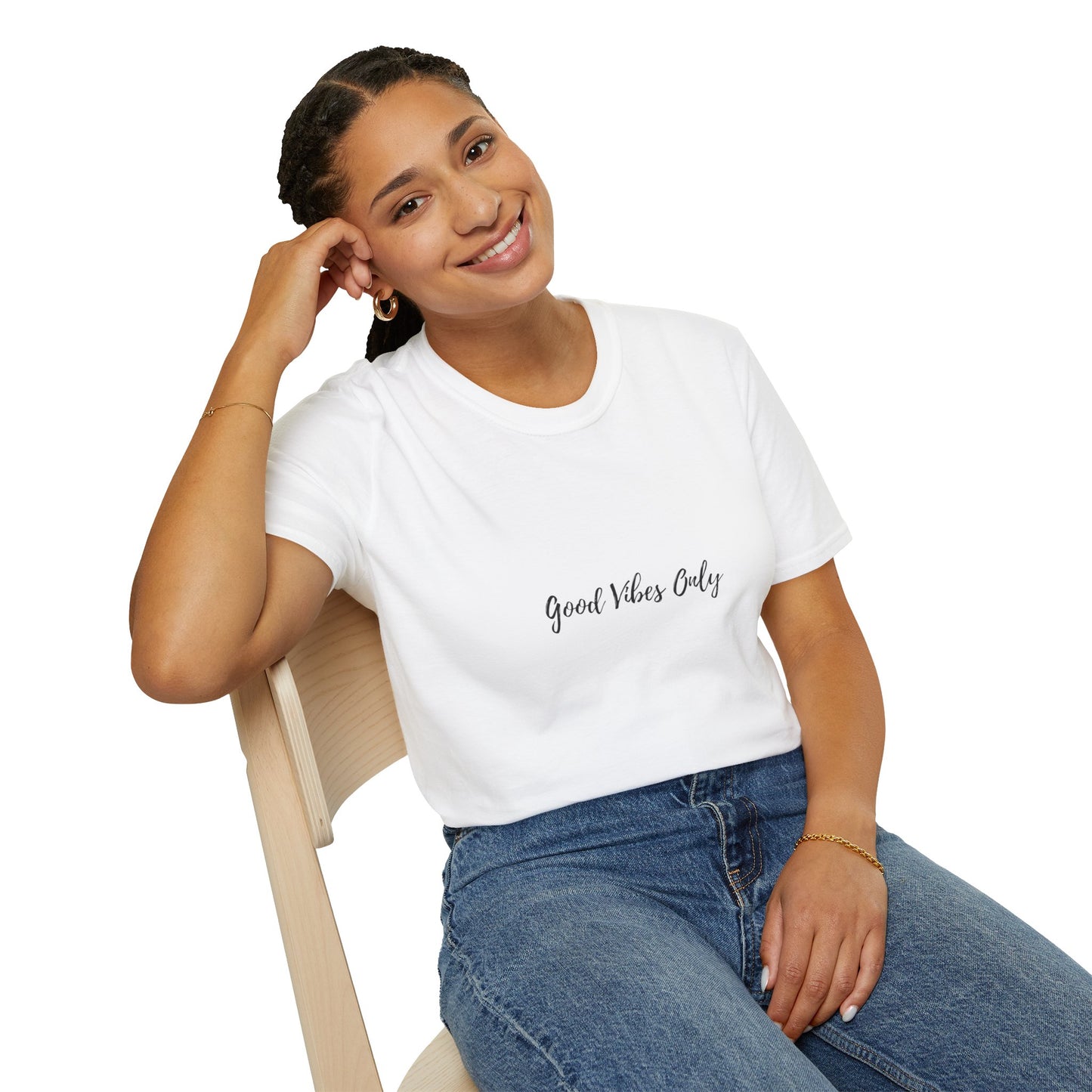 Good Vibes Only T-Shirt — Minimal Script Casual Tee
