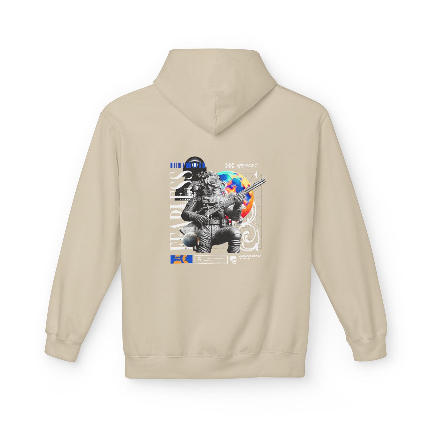 Fearless Memory Graphic Hoodie — Sci-Fi Soldier