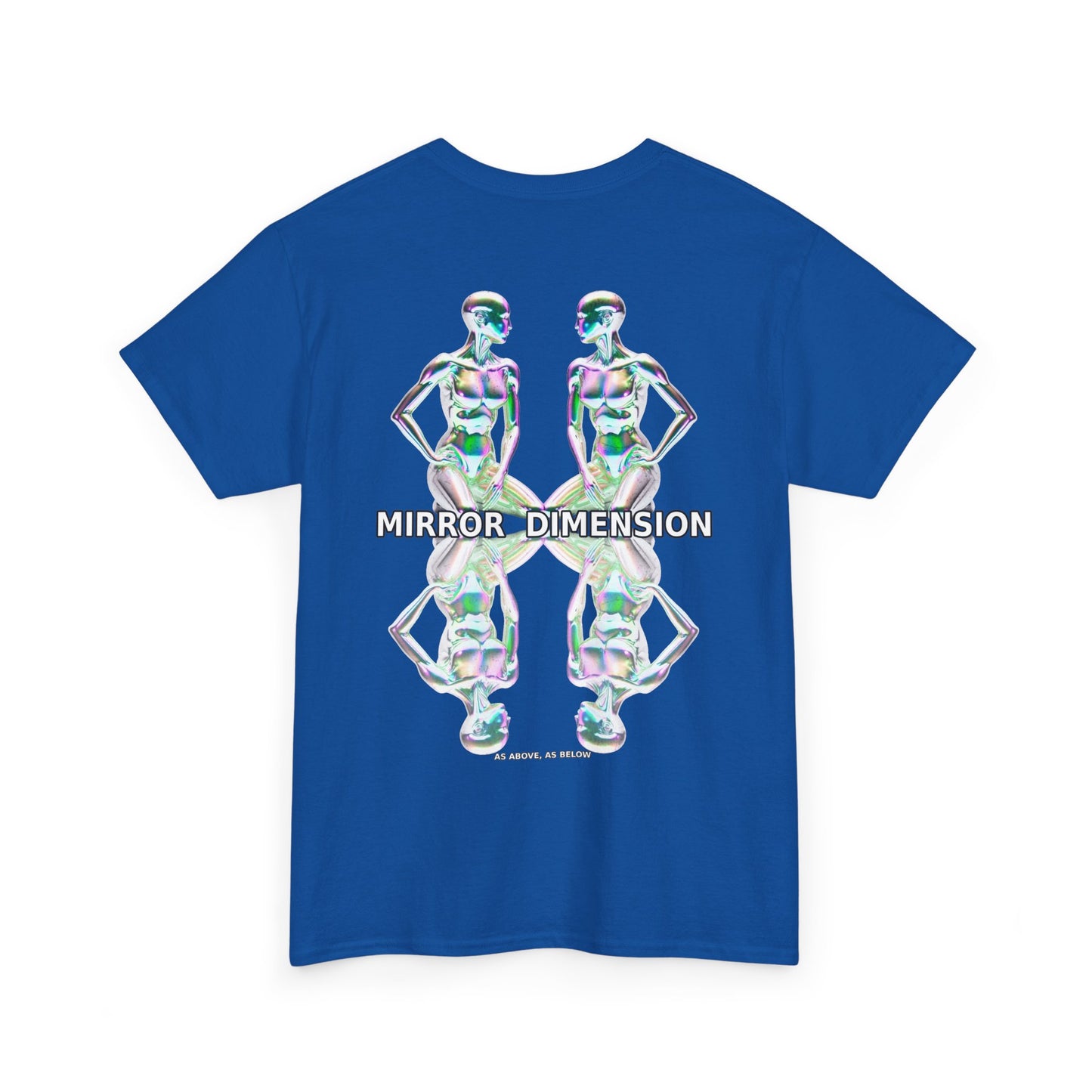 Mirror Dimension T-Shirt — Symmetrical Sci-Fi Alien Graphic Tee