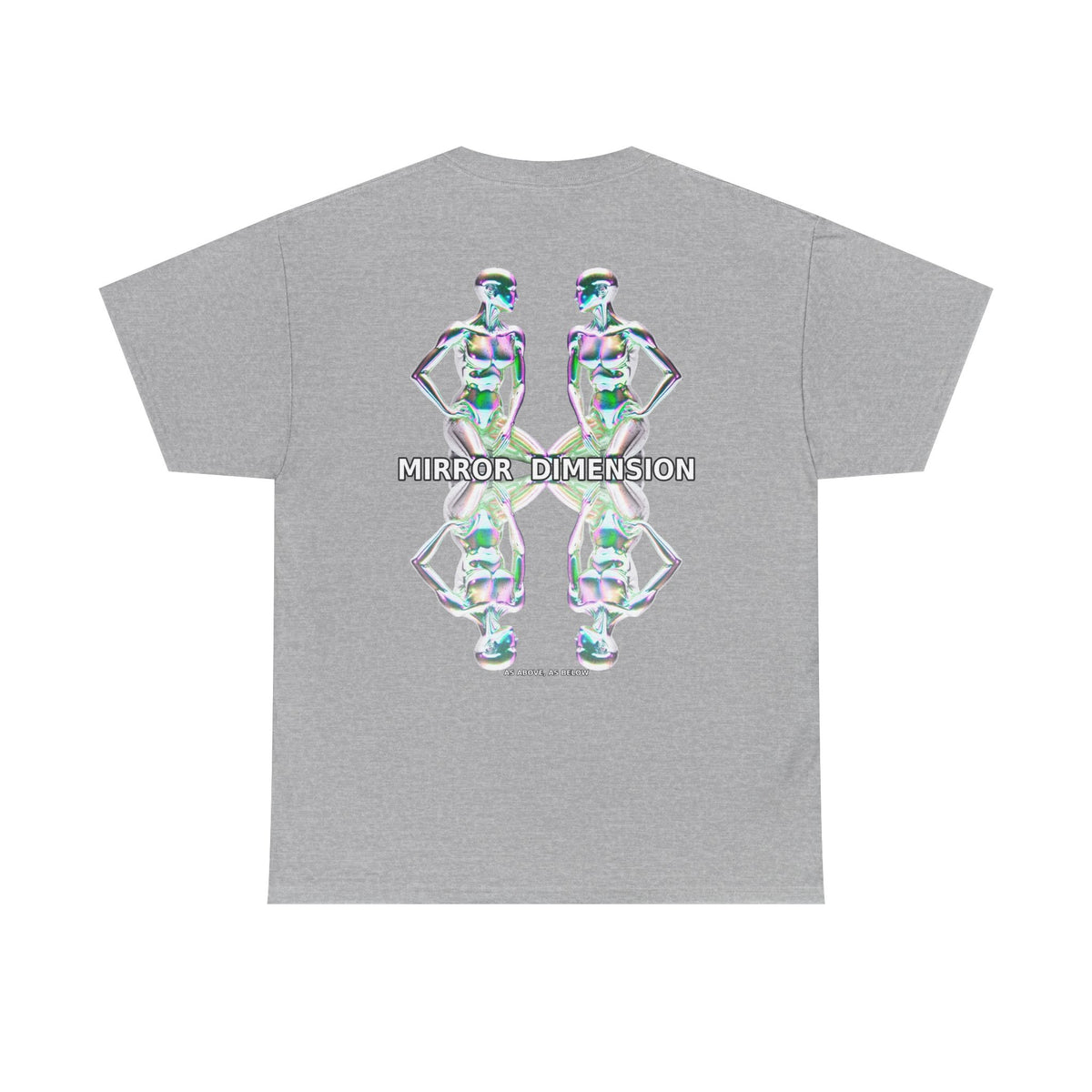 Mirror Dimension T-Shirt — Symmetrical Sci-Fi Alien Graphic Tee