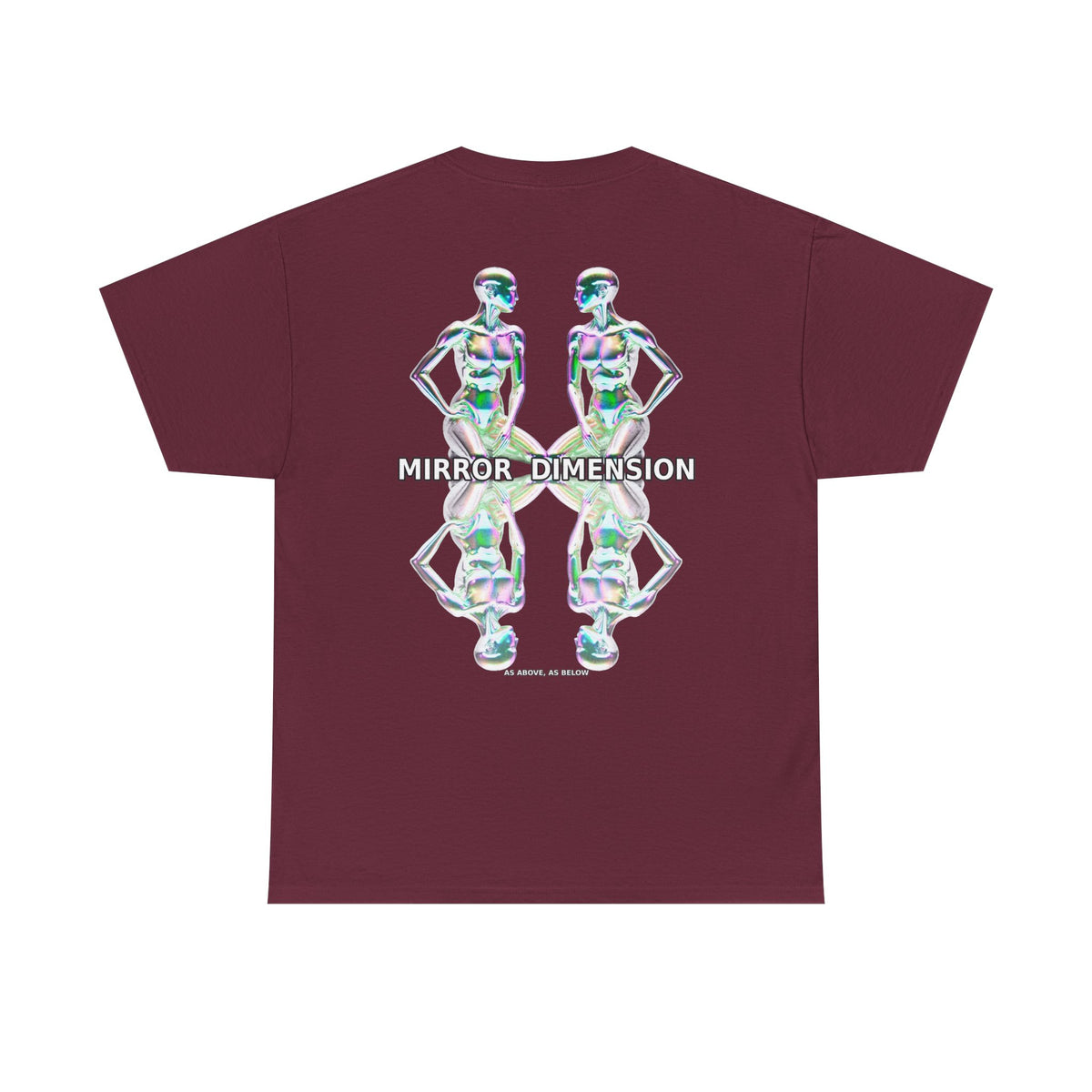 Mirror Dimension T-Shirt — Symmetrical Sci-Fi Alien Graphic Tee