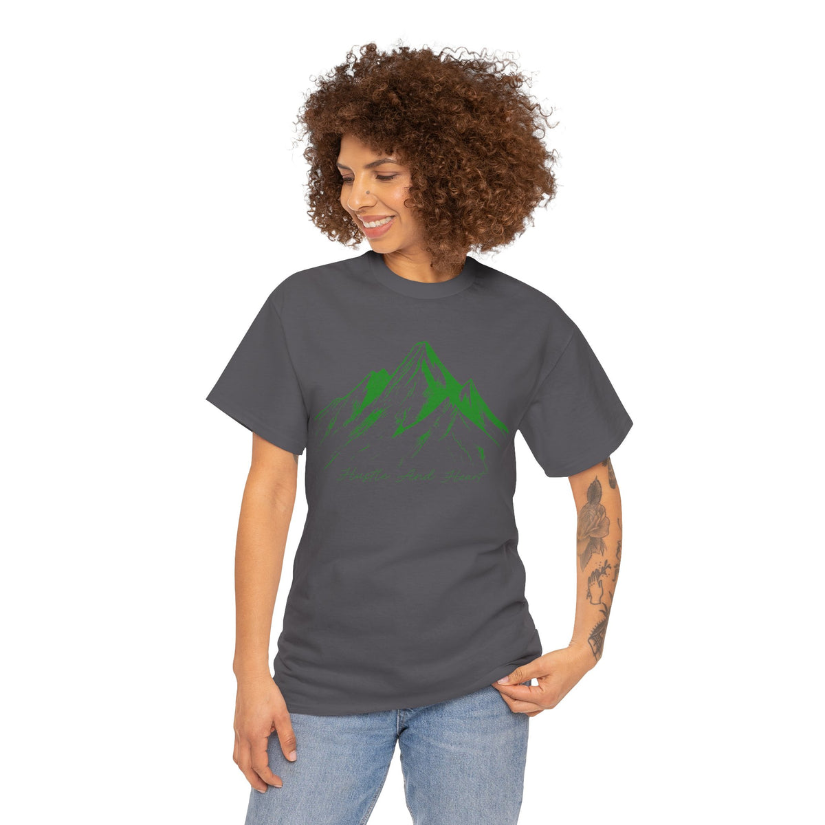 Mountain Sketch Tee — "Explore. Rest. Repeat." Graphic T-Shirt