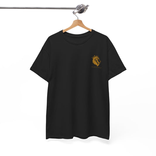 T-Shirt — Minimal Golden Deer Chest Logo Tee