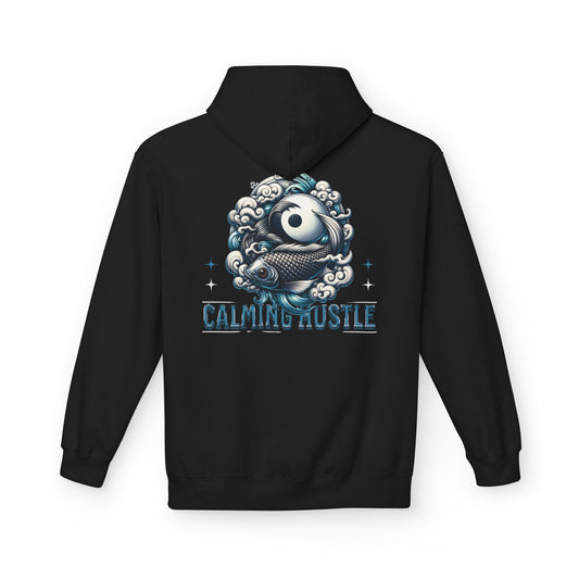 Calming Hustle Hoodie — Yin Yang Koi Graphic Sweatshirt