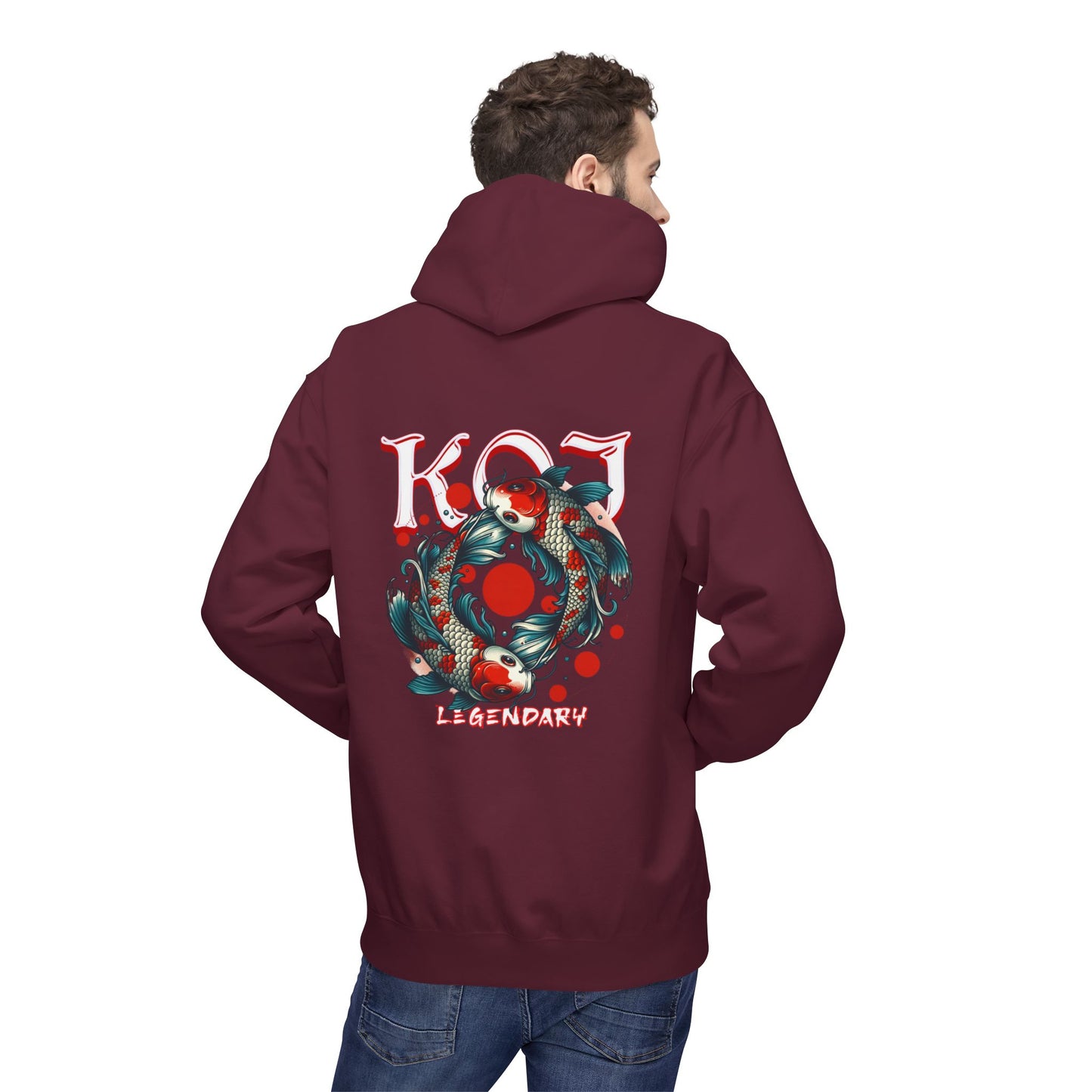 Legendary Koi Graphic Hoodie – Japanese Koi Fish Streetwear