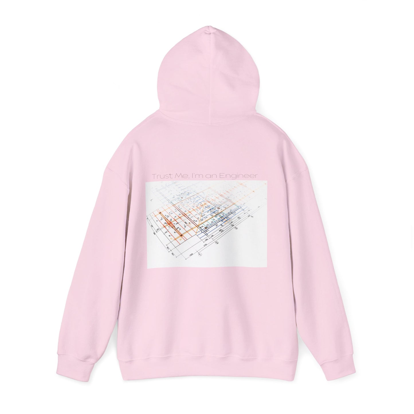 Abstract Grid Hoodie — Geometric Back Print