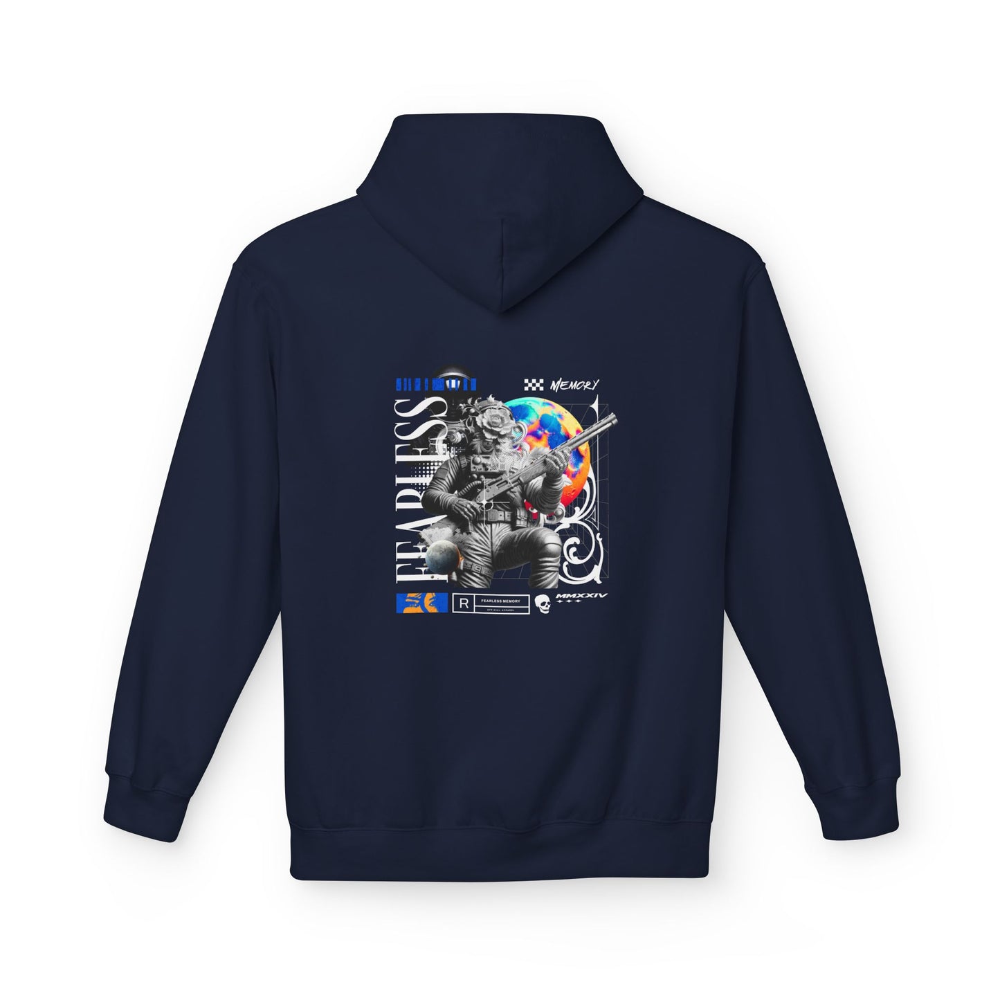 Fearless Memory Graphic Hoodie — Sci-Fi Soldier