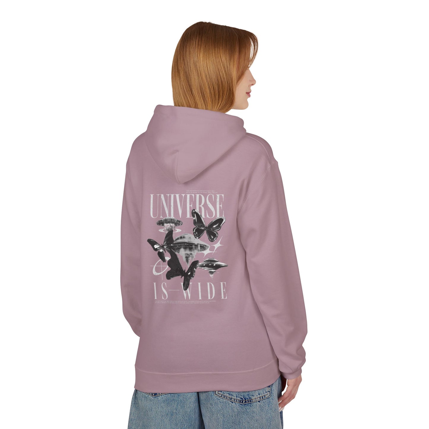 Universe Is Wide Graphic Hoodie — Space Exploration