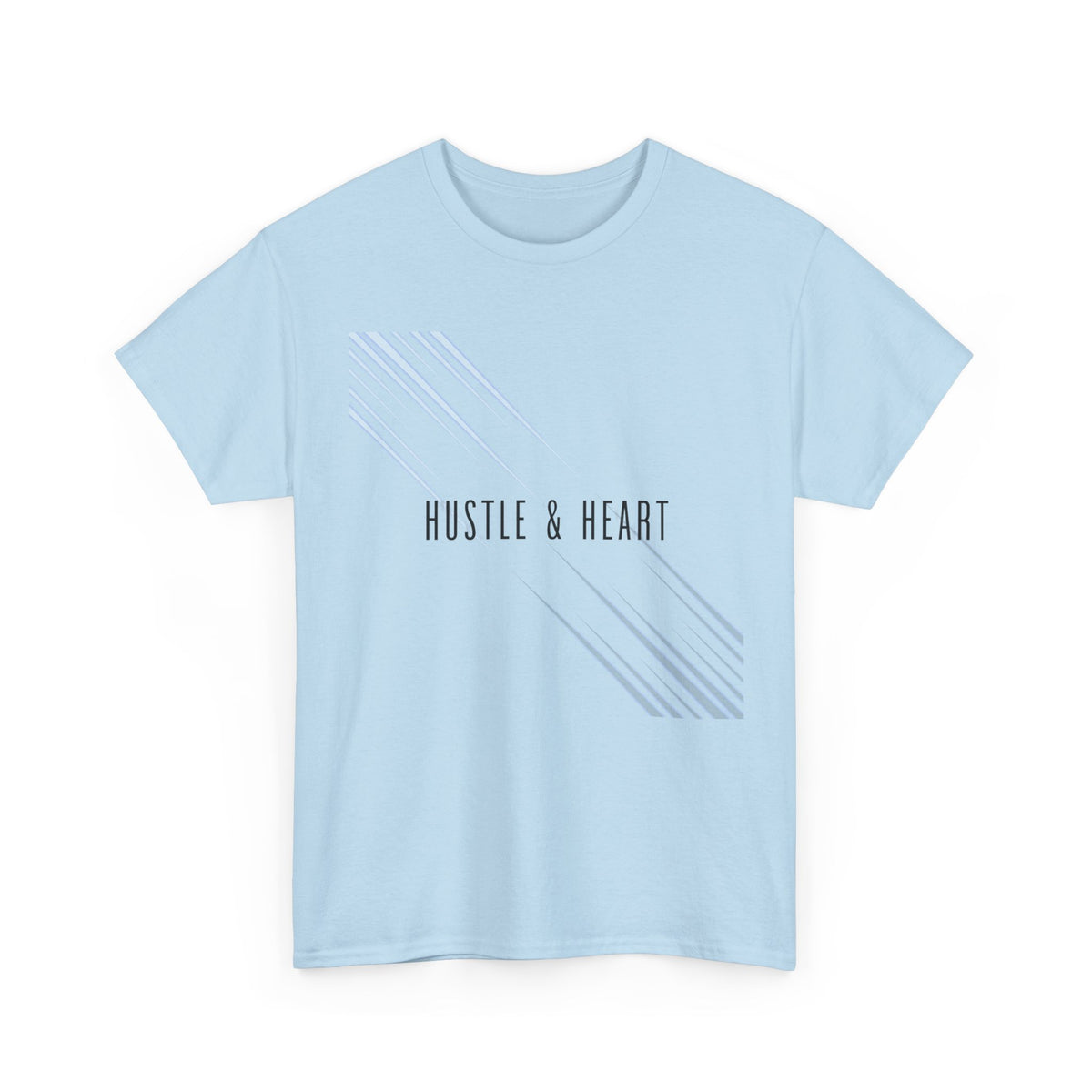 Hustle & Heart Tee — Minimal Motivational Graphic Tee