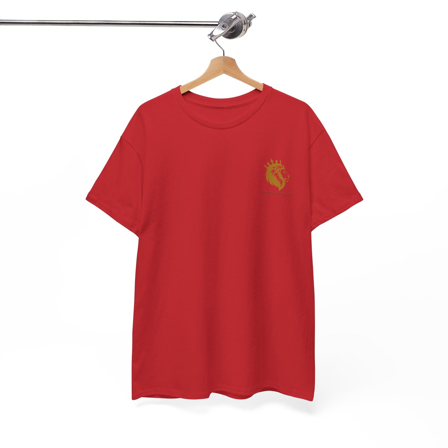 T-Shirt — Minimal Golden Deer Chest Logo Tee