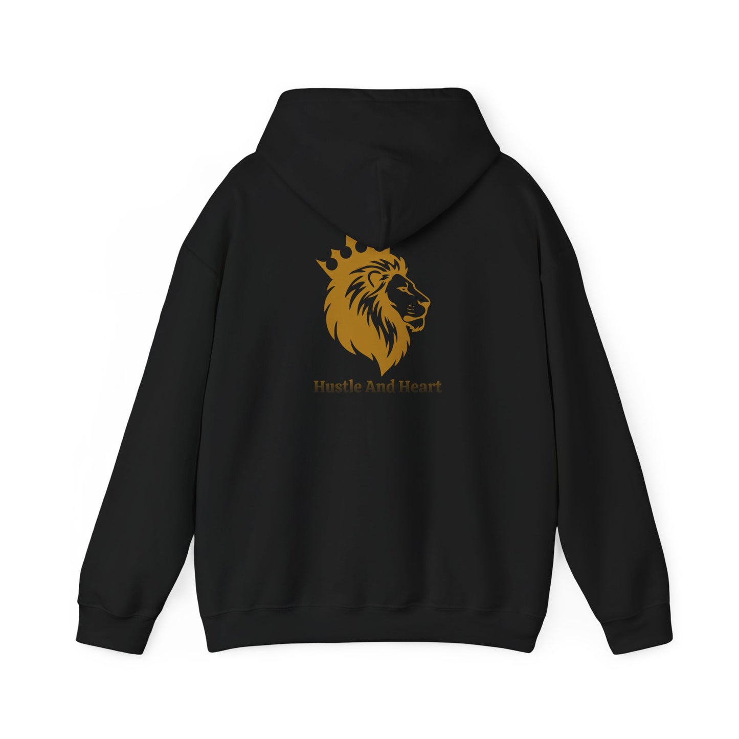 Lion Crown Hoodie — "Hustle And Heart" Graphic Pullover