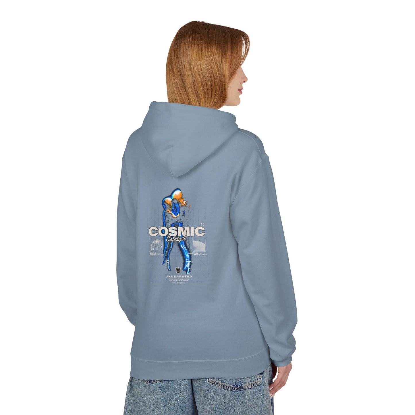 Cosmic Catalyst Graphic Hoodie — Futuristic Sci-Fi