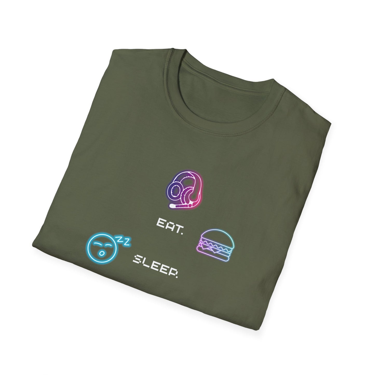 Pastel Gaming Icons T-Shirt — Cute Vaporwave Controller & Skull Tee