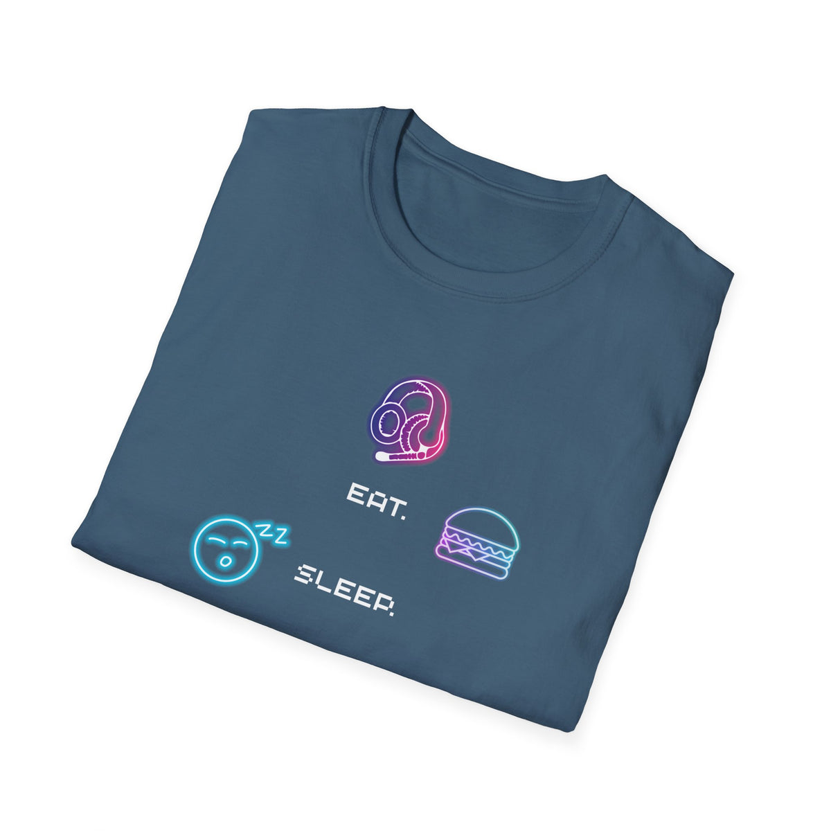 Pastel Gaming Icons T-Shirt — Cute Vaporwave Controller & Skull Tee