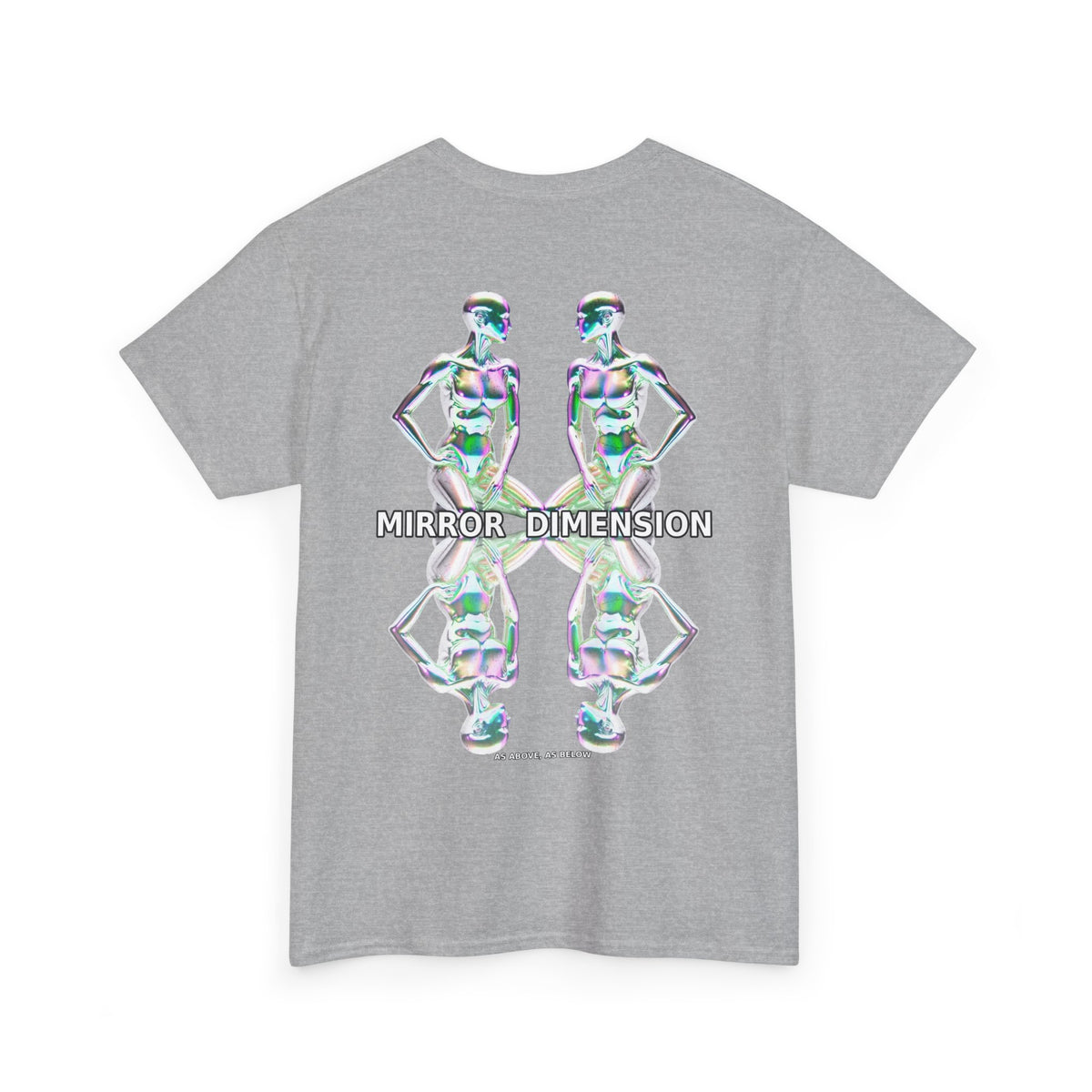 Mirror Dimension T-Shirt — Symmetrical Sci-Fi Alien Graphic Tee