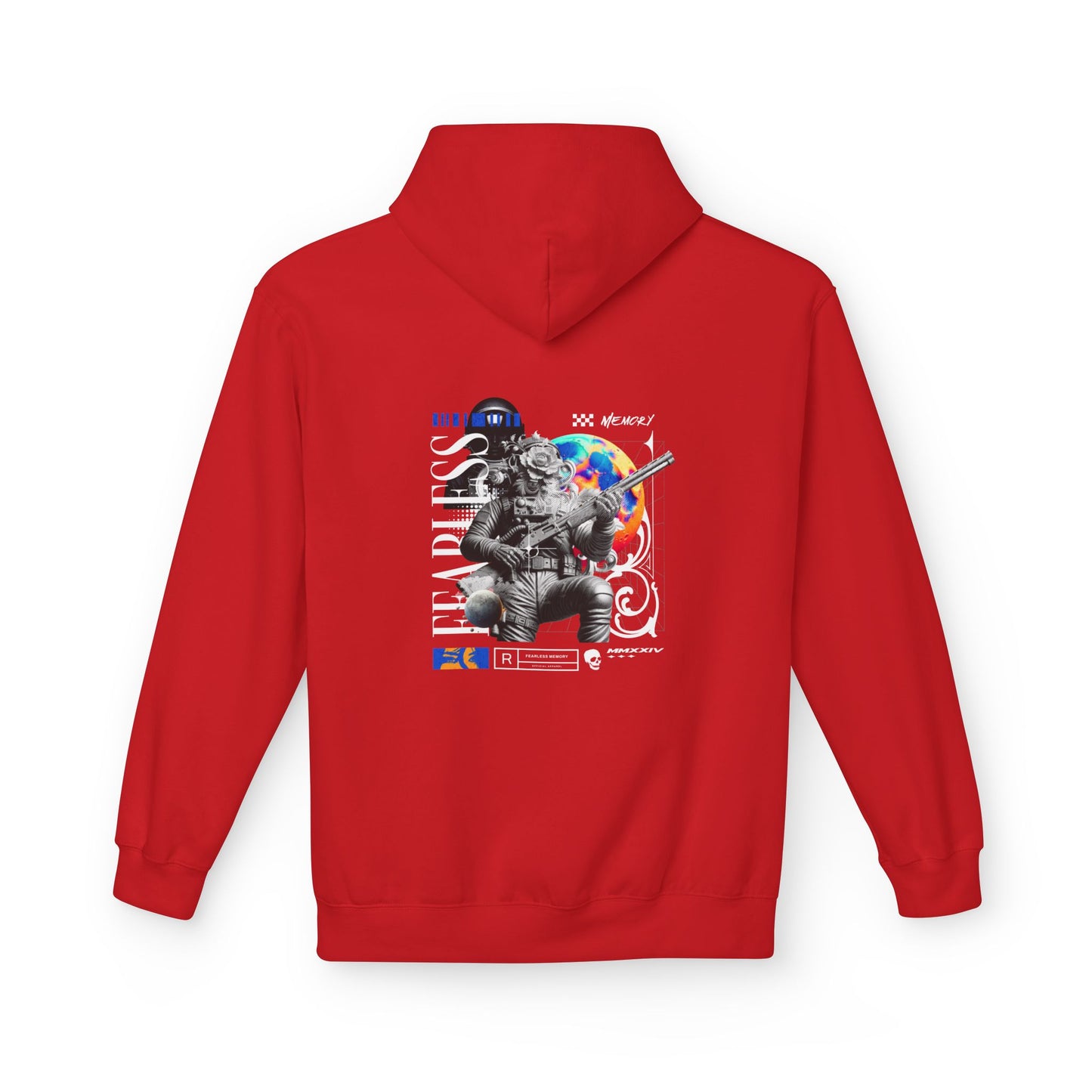 Fearless Memory Graphic Hoodie — Sci-Fi Soldier