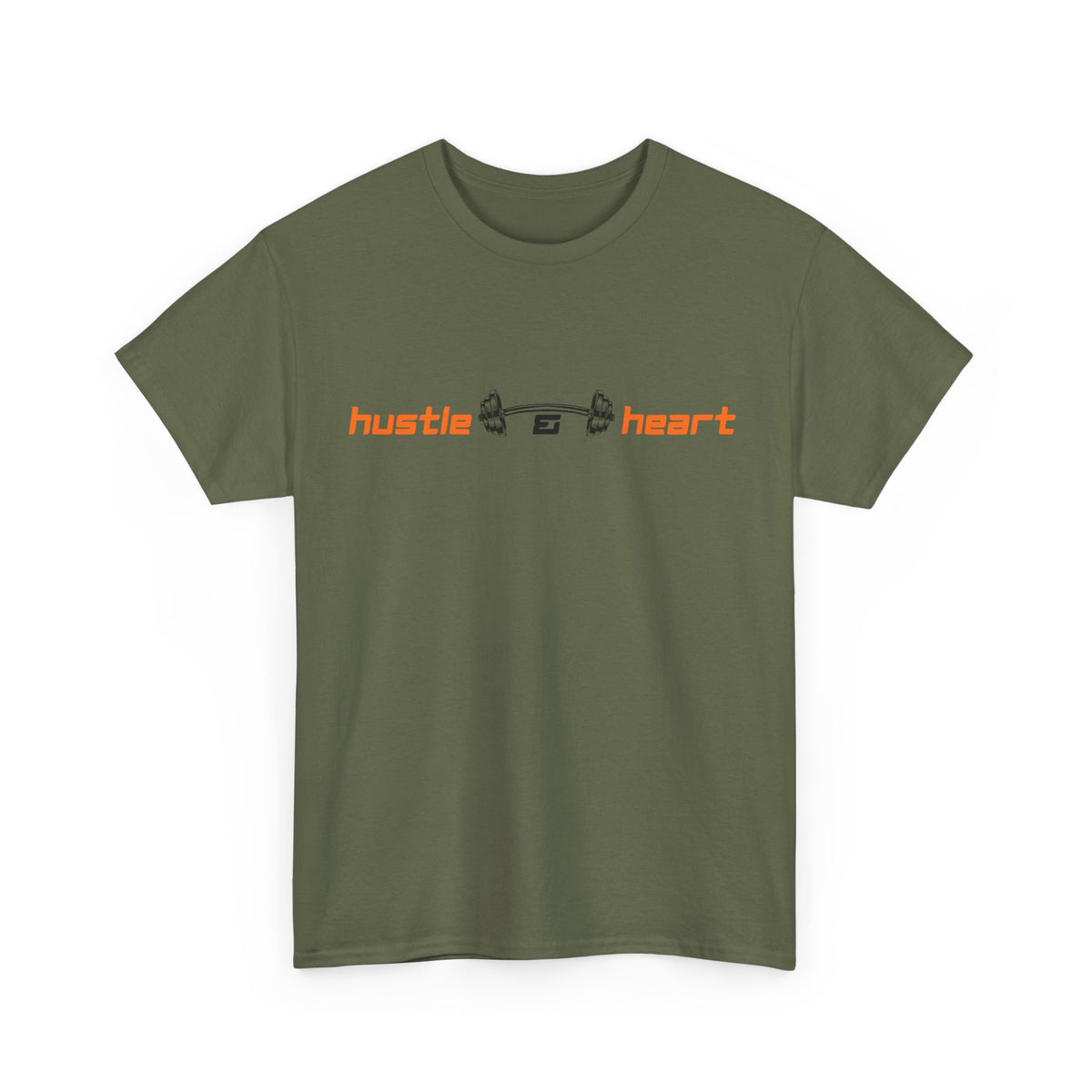 Hustle Heart Graphic Tee — Minimal Motivational T-Shirt