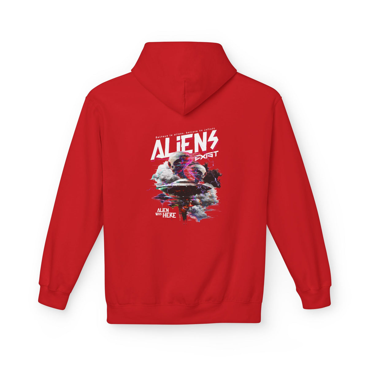 Aliens Exist Graphic Hoodie — Sci-Fi Alien Streetwear