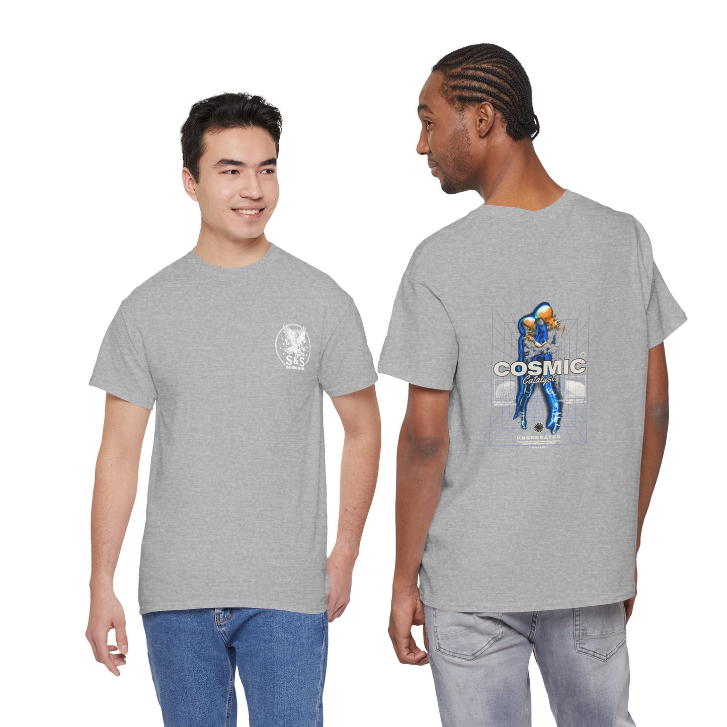 Cosmic Catalyst T-Shirt — Futuristic Sci-Fi Graphic Tee