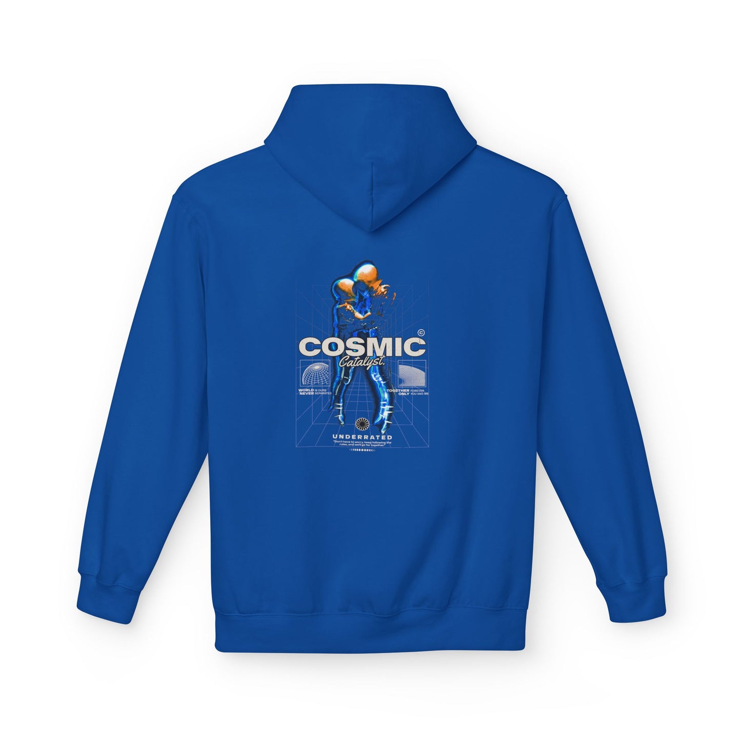 Cosmic Catalyst Graphic Hoodie — Futuristic Sci-Fi
