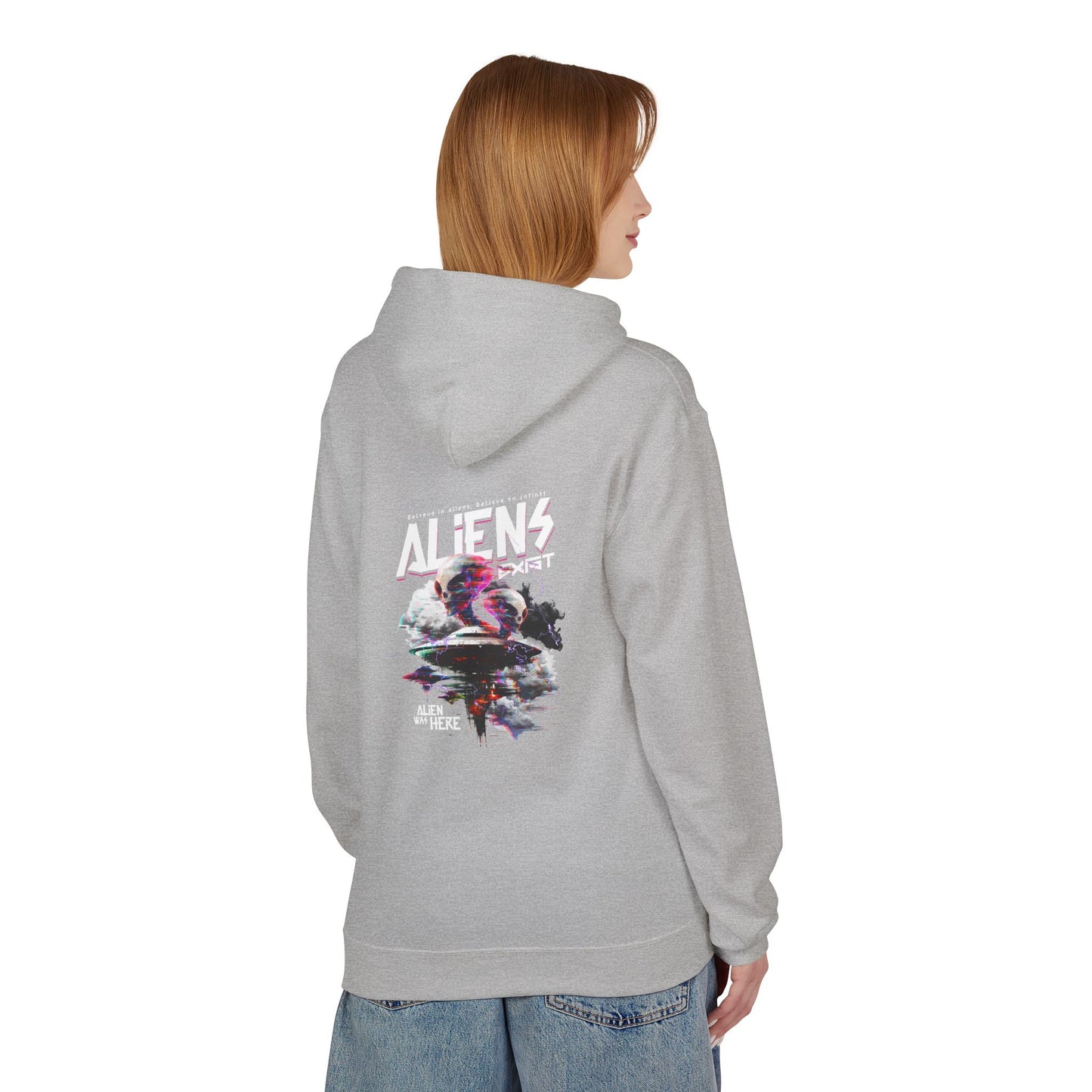 Aliens Exist Graphic Hoodie — Sci-Fi Alien Streetwear