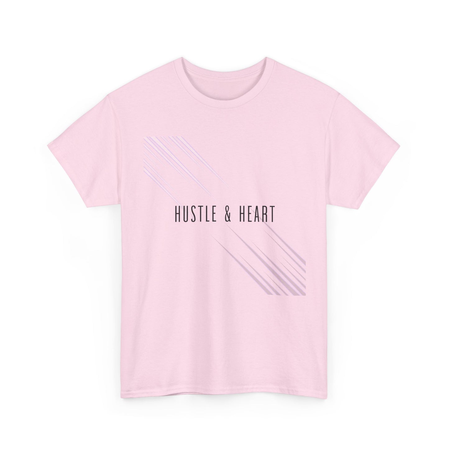 Hustle & Heart Tee — Minimal Motivational Graphic Tee
