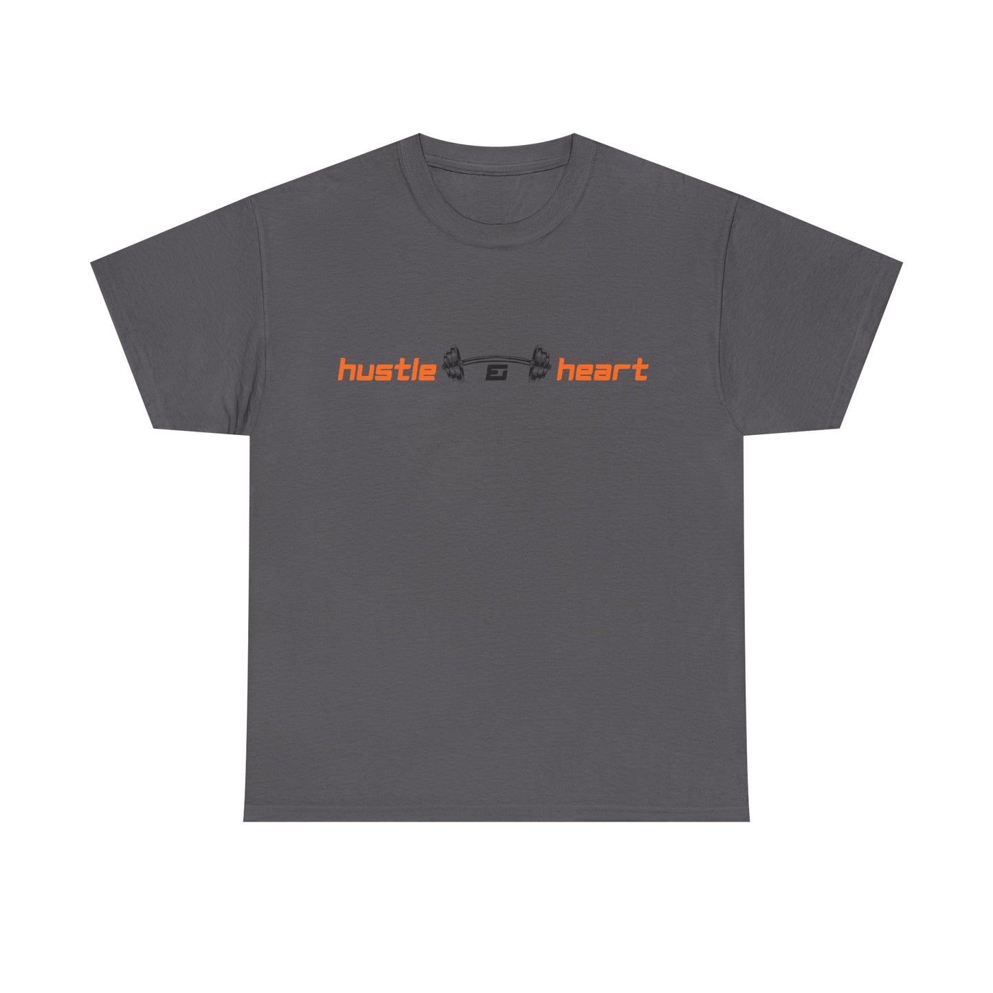 Hustle Heart Graphic Tee — Minimal Motivational T-Shirt