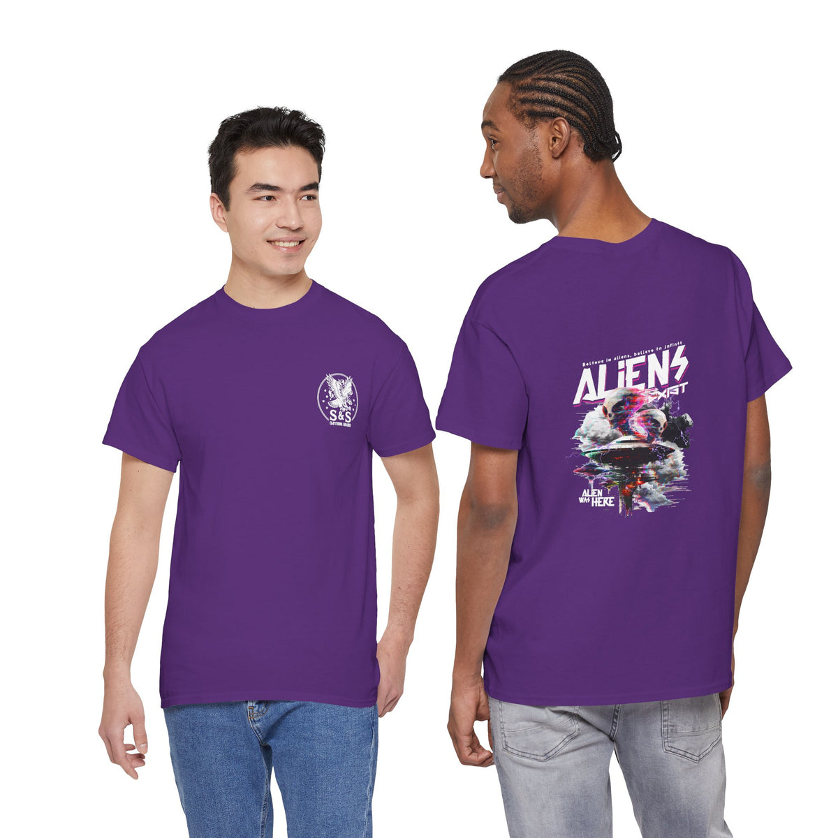 Aliens Exist T-Shirt — Sci-Fi Alien Graphic Streetwear Tee