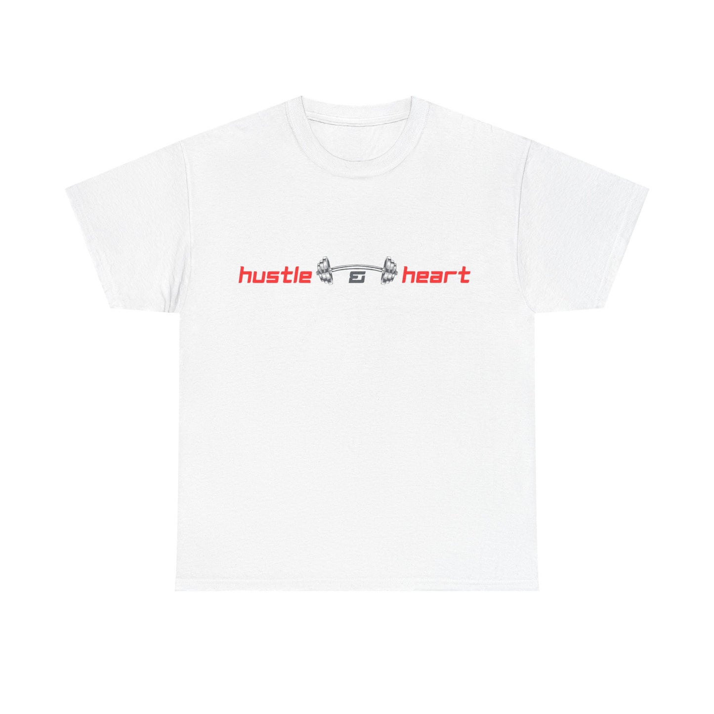 Hustle & Heart Graphic Tee — Minimal Fitness Motivational Shirt
