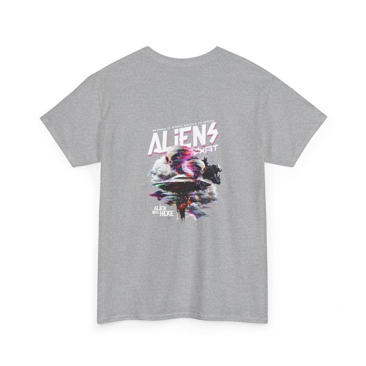 Aliens Exist T-Shirt — Sci-Fi Alien Graphic Streetwear Tee