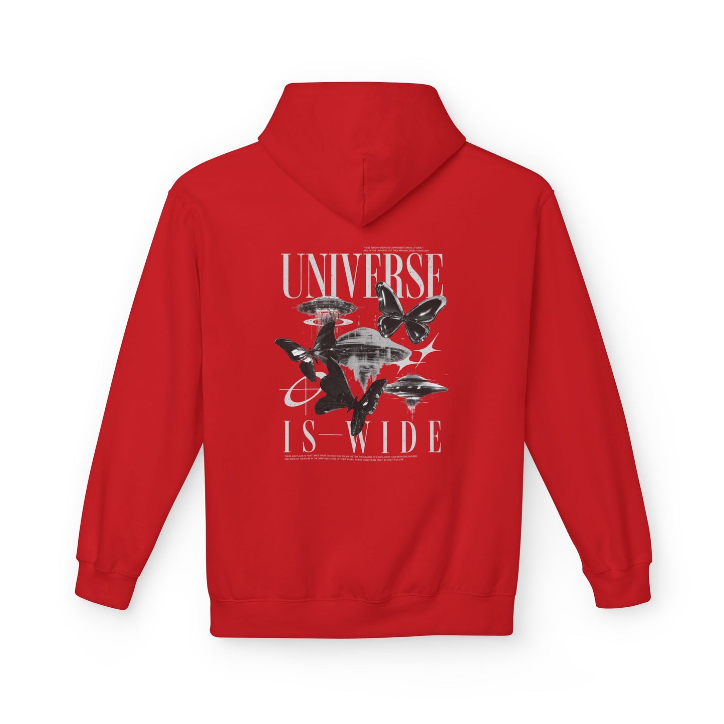 Universe Is Wide Graphic Hoodie — Space Exploration