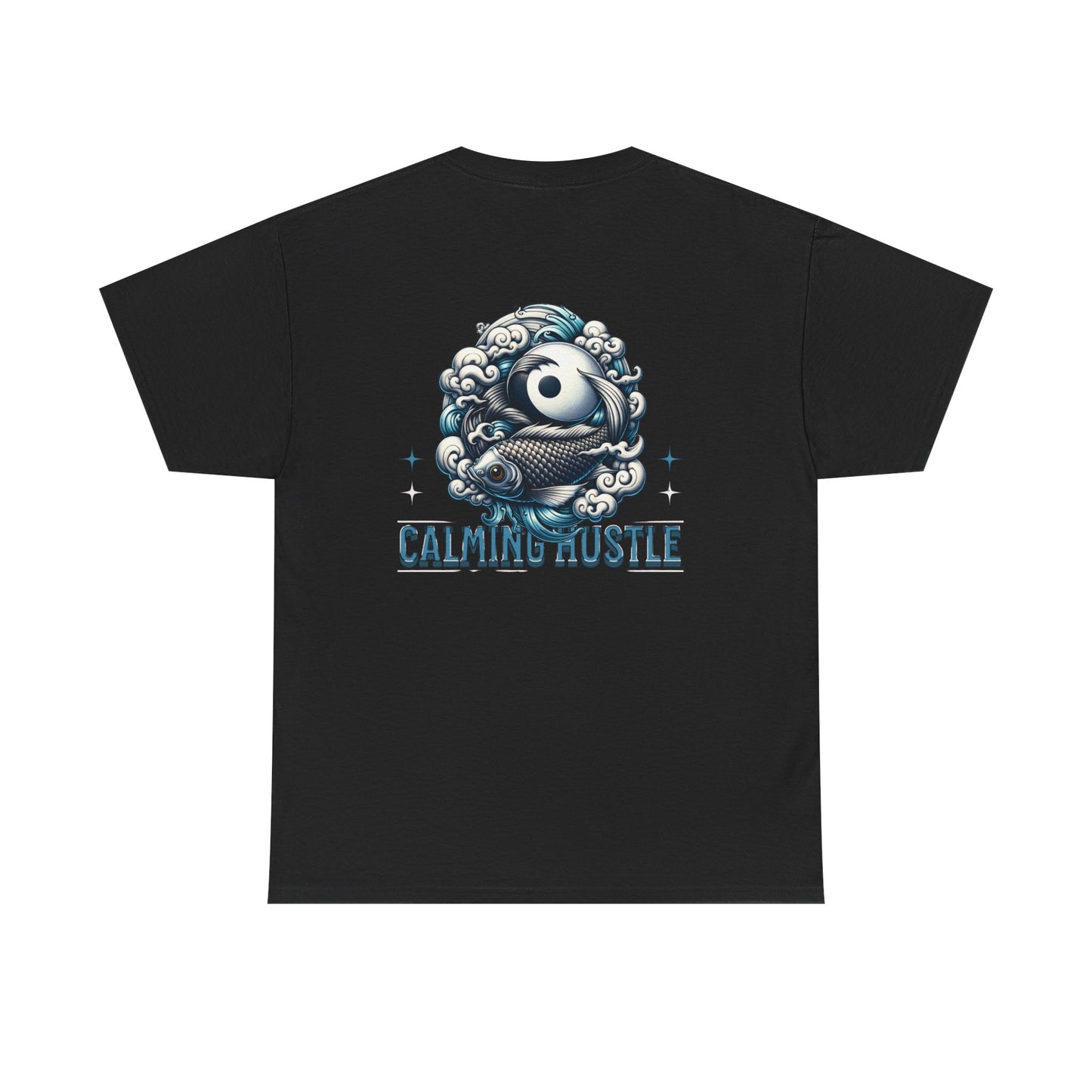 Calming Hustle Tee — Yin Yang Koi Graphic T-Shirt