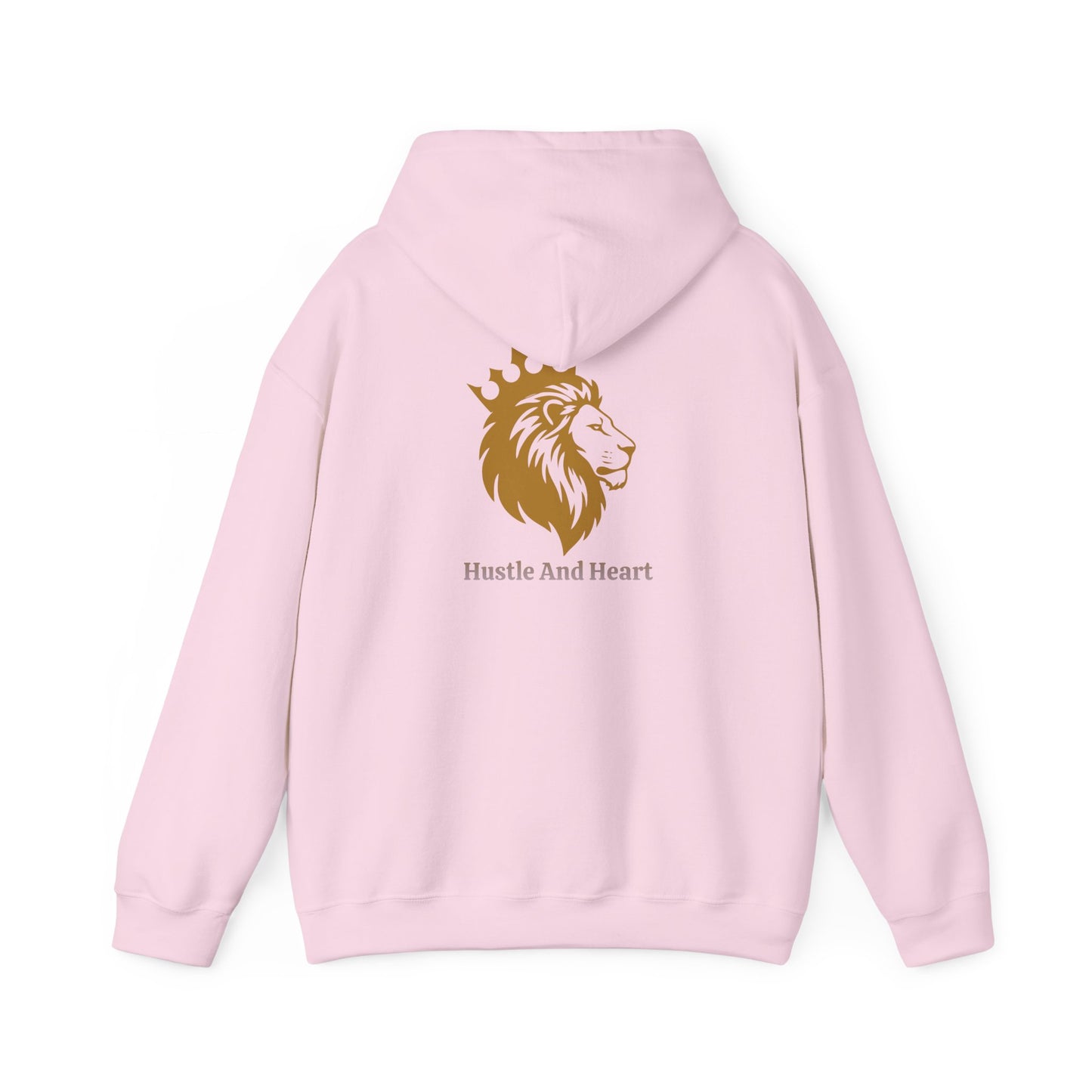Lion Crown Hoodie — "Hustle And Heart" Graphic Pullover